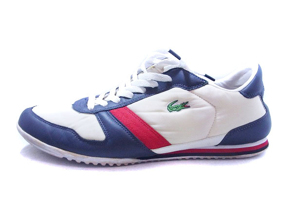 実際に弊社で買取させて頂いたLACOSTE/ラコステ ZEPHER PADDED SPM スニーカー 白紺赤/10.5の画像 1枚目