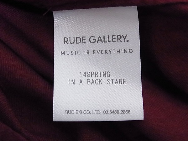 実際に弊社で買取させて頂いたRUDE GALLERY/ルードギャラリー 14SS ボーリングシャツ 4の画像 6枚目