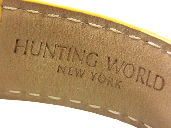 実際に弊社で買取させて頂いたHUNTING WORLD/ハンティングワールド アベンチュラ/HW006 黄黒の画像 5枚目