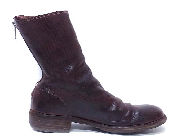 実際に弊社で買取させて頂いたGUIDI/グイディ[16万↑]BACK ZIP BOOTS/バックジップブーツ/41の画像 3枚目