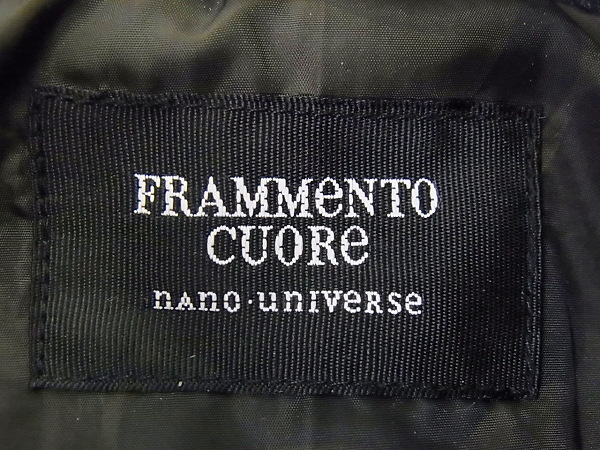 実際に弊社で買取させて頂いたnano universe×FRAMMENTO CUORE Thinsulate Pコート XLの画像 5枚目