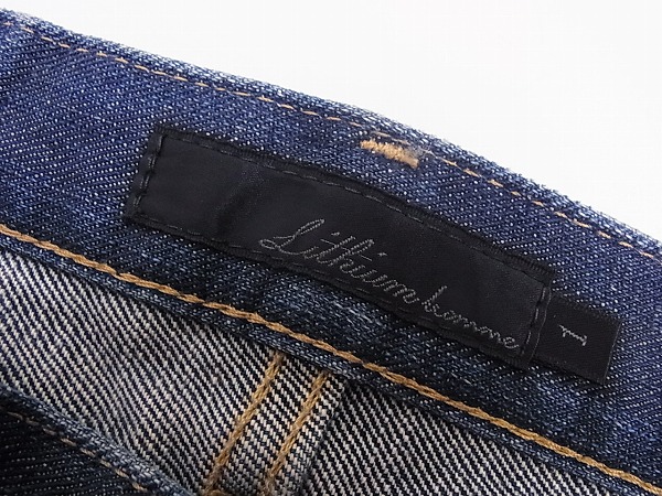 実際に弊社で買取させて頂いたLITHIUM HOMME ニュークラシックジーンズ スリムストレート/1の画像 2枚目