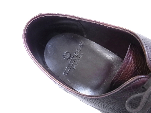 実際に弊社で買取させて頂いたGRENSON/グレンソン 外羽根レザーフォーマルシューズ/8.5Fの画像 6枚目