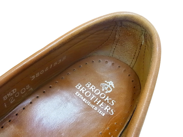 実際に弊社で買取させて頂いたBrooks Brothers/ブルックスブラザーズ コインローファー/8.5Dの画像 4枚目