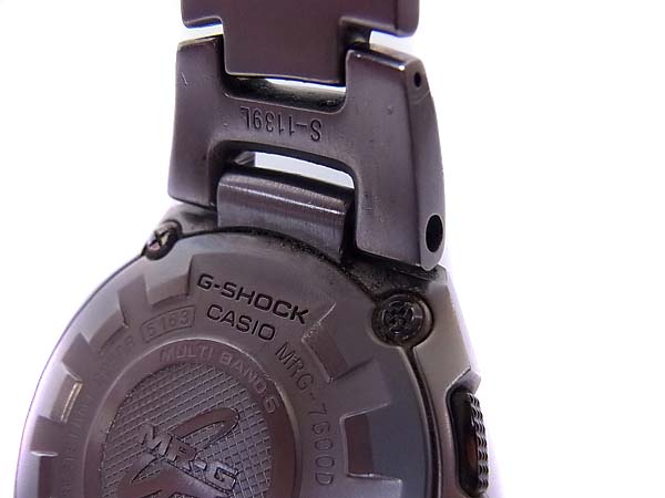 実際に弊社で買取させて頂いたG-SHOCK/Gショック MR-G 電波/タフムーブメント MRG-7600D-1AJFの画像 7枚目