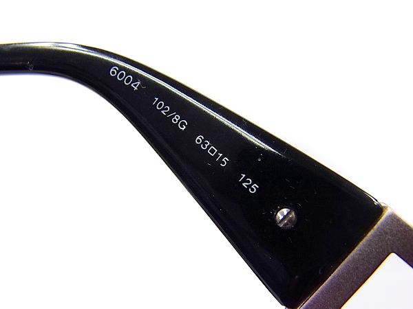 実際に弊社で買取させて頂いたBVLGARI/ブルガリ サングラス めがねフレーム シルバー系 6004の画像 3枚目