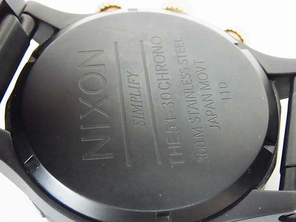 実際に弊社で買取させて頂いたNIXON/ニクソン 51-30 CHRONO/クロノグラフ 腕時計 A0831041の画像 4枚目