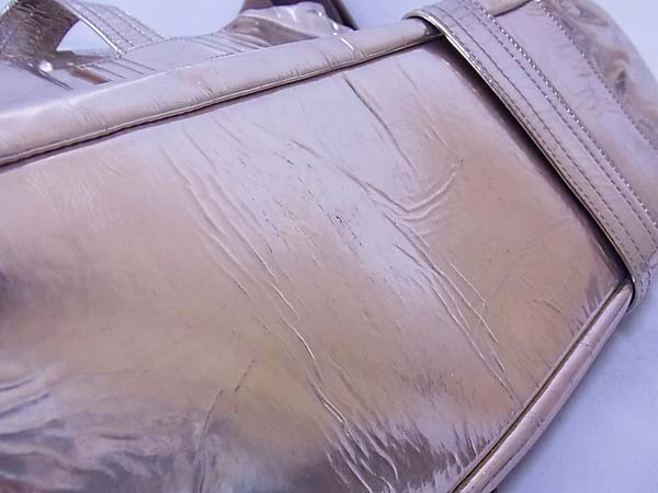 実際に弊社で買取させて頂いたHELMUT LANG/ヘルムート・ラング 2WAY ボストンバッグ 金の画像 7枚目