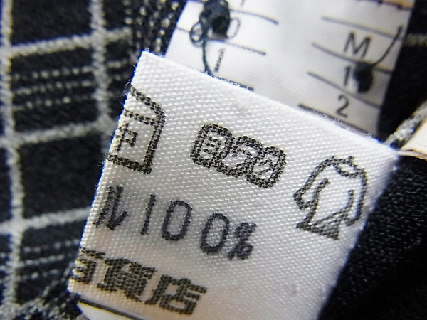 実際に弊社で買取させて頂いたDELUXE/デラックス 両胸ポケット付チェックシャツ 黒他の画像 4枚目
