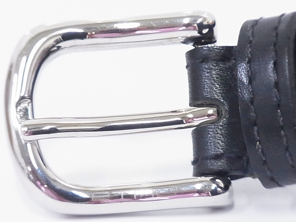 実際に弊社で買取させて頂いたETRO/エトロ レザー メタルバッグル プレーンベルト 2点セットの画像 9枚目