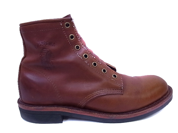 実際に弊社で買取させて頂いたCHIPPEWA/チペワ プレーントゥ ブーツ 90047 ブラウン/8Dの画像 4枚目