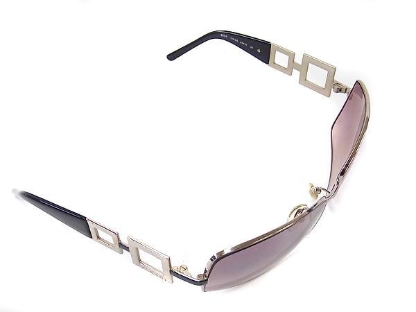 実際に弊社で買取させて頂いたBVLGARI/ブルガリ サングラス めがねフレーム シルバー系 6004の画像 6枚目