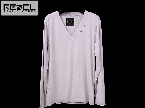 実際に弊社で買取させて頂いたDRESSCAMP/ドレスキャンプ 長袖Tシャツ Vネック グレー系/48