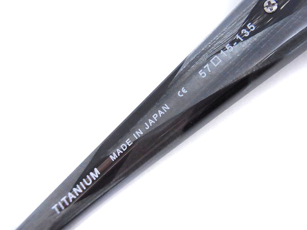 実際に弊社で買取させて頂いたSAMURAI SHO/サムライ翔 ブローメガネフレーム シルバー/SS-T21の画像 5枚目