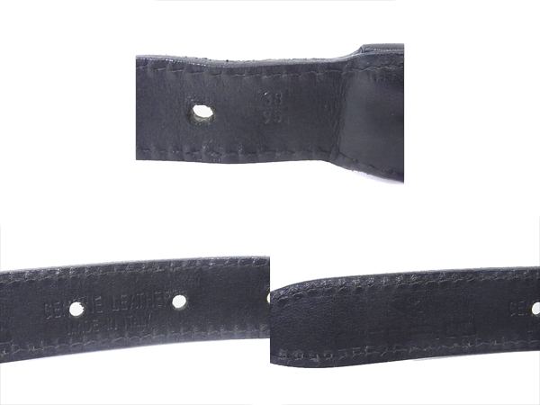 実際に弊社で買取させて頂いたETRO/エトロ レザー メタルバッグル プレーンベルト 2点セットの画像 7枚目