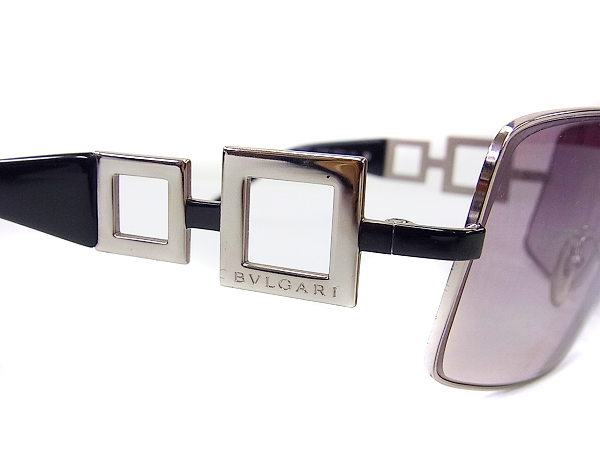 実際に弊社で買取させて頂いたBVLGARI/ブルガリ サングラス めがねフレーム シルバー系 6004の画像 4枚目