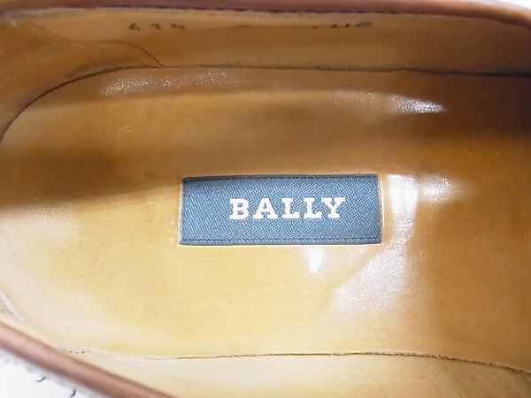 実際に弊社で買取させて頂いたBALLY/バリー 編み上げビットローファー/シューズ 茶/41.5の画像 5枚目