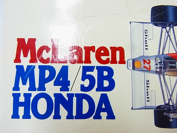 実際に弊社で買取させて頂いた[未使用]TAMIYA/タミヤ マクラーレンMP4/5B HONDA/ホンダ 1/20の画像 3枚目