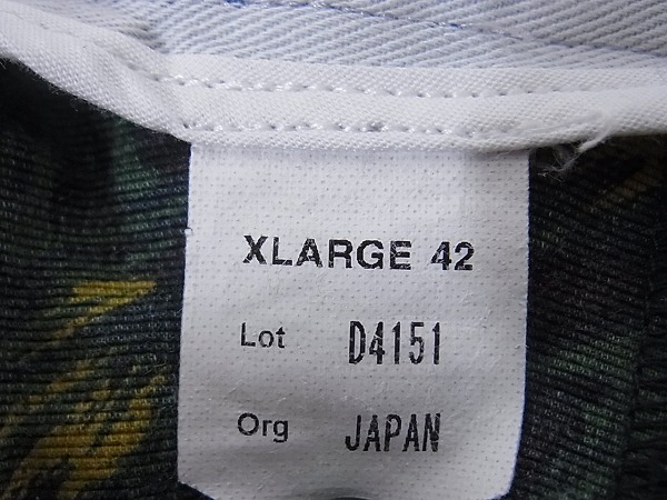 実際に弊社で買取させて頂いたDELUXE/デラックス ハーフパンツ サファリ柄 グリーン系 XLの画像 4枚目