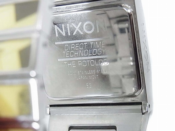 実際に弊社で買取させて頂いたNIXON/ニクソン ロトログ メモワール クォーツ 黄銀/A028 557の画像 4枚目