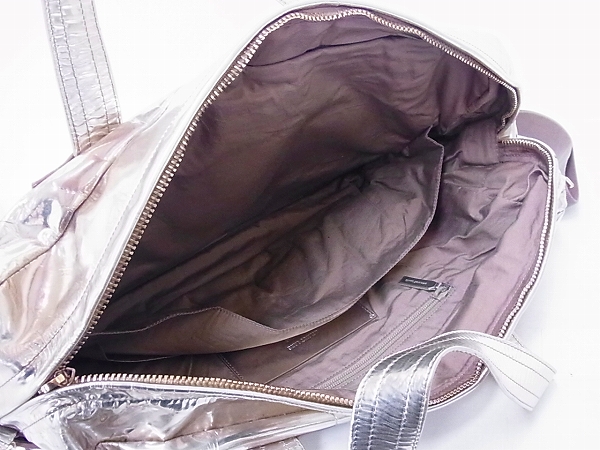 実際に弊社で買取させて頂いたHELMUT LANG/ヘルムート・ラング 2WAY ボストンバッグ 金の画像 4枚目