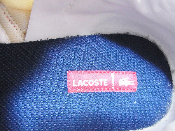 実際に弊社で買取させて頂いたLACOSTE/ラコステ ZEPHER PADDED SPM スニーカー 白紺赤/10.5の画像 6枚目