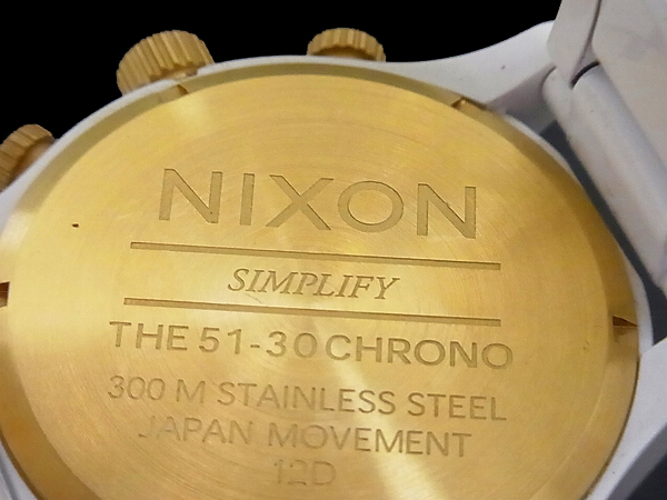 実際に弊社で買取させて頂いたNIXON/ニクソン THE51-30 CHRONO/クロノ 腕時計 A083-1035の画像 5枚目