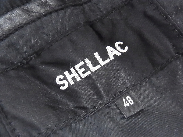 実際に弊社で買取させて頂いたSHELLAC/シェラック レザーファー付きJK N2B 牛革製/23035/48の画像 6枚目