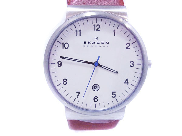 実際に弊社で買取させて頂いたSKAGEN/スカーゲン KLASSIK/クラッシック 腕時計 茶/SKW6082 の画像 1枚目