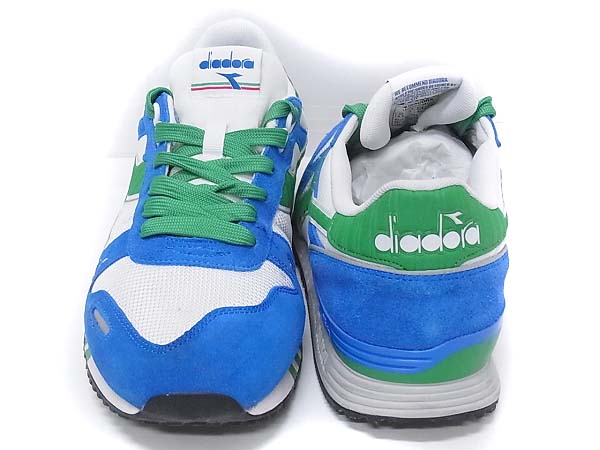 実際に弊社で買取させて頂いたDIADORA/ディアドラ TITAN Ⅱ/タイタン スニーカー 青/緑/白 28の画像 1枚目