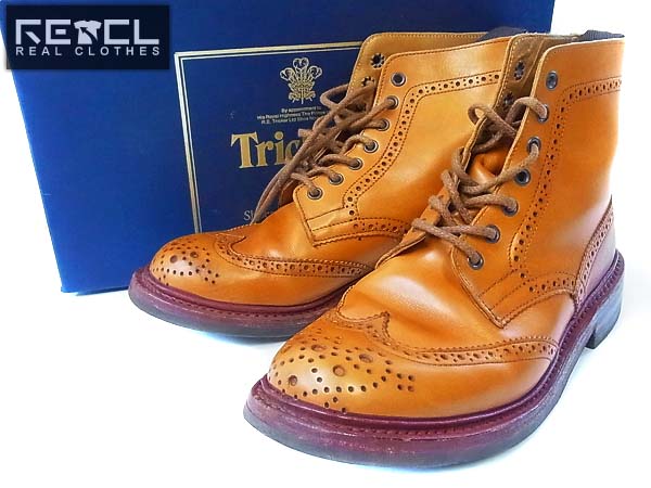 実際に弊社で買取させて頂いたTrickers/トリッカーズ ウィングチップ カントリーブーツ5180/5