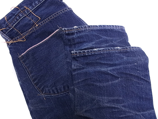 実際に弊社で買取させて頂いたKURO×EDIFICE コラボ USED加工/ストレートデニムパンツ 31の画像 7枚目