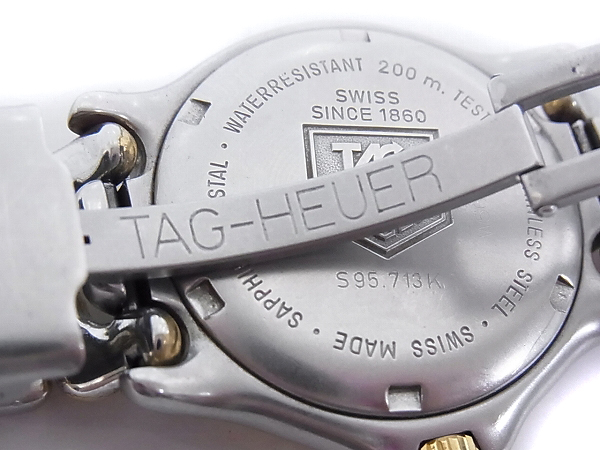 実際に弊社で買取させて頂いたTAG HEUER/タグホイヤー ダイバーズウォッチ S95 713K/200Mの画像 8枚目