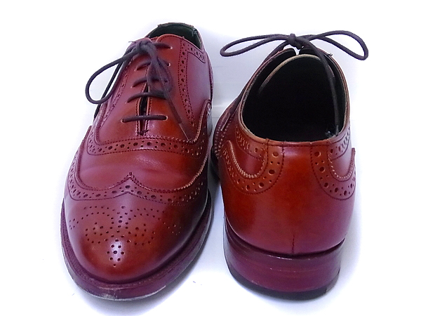 実際に弊社で買取させて頂いたTricker's/トリッカーズ ウィングチップドレスシューズ 茶の画像 1枚目