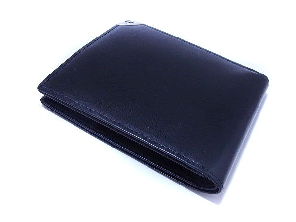 実際に弊社で買取させて頂いたdunhill/ダンヒル 二つ折り財布/ウォレット カーフ ブラックの画像 2枚目