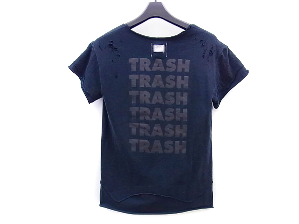 実際に弊社で買取させて頂いたThe SoloIst./ソロイスト×タンタン 15SS TRASH Tシャツ 黒 Sの画像 1枚目