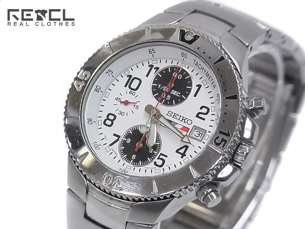 実際に弊社で買取させて頂いたSEIKO/セイコー BAR HONDA クロノグラフ 腕時計/7T92-0GE0の画像 0枚目