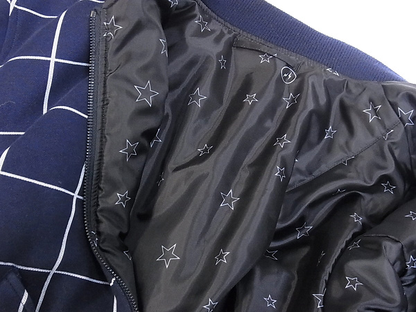 実際に弊社で買取させて頂いたuniform experiment[6.5万↑]15SS ウインドウペーン柄 MA-1/2の画像 4枚目