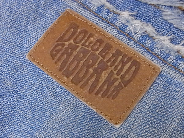 ドルガバ VINTAGE クラッシュ加工 ベッカムデニム 世界200本/46