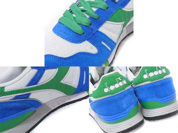 実際に弊社で買取させて頂いたDIADORA/ディアドラ TITAN Ⅱ/タイタン スニーカー 青/緑/白 28の画像 7枚目