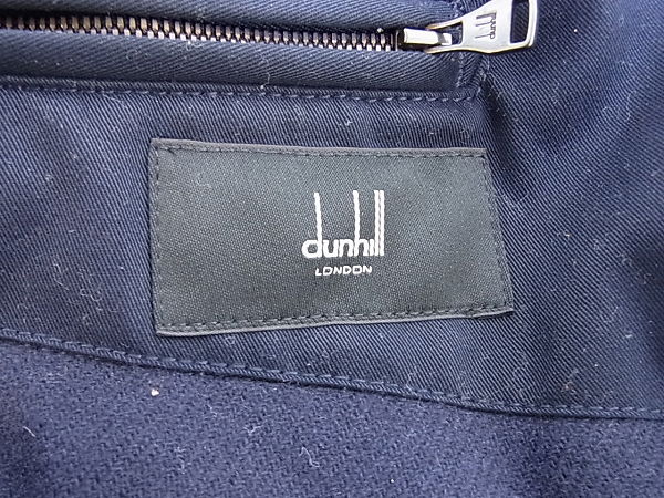 実際に弊社で買取させて頂いたdunhill/ダンヒル ファー付き/ダウンジャケット ネイビー/Mの画像 3枚目