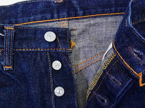 実際に弊社で買取させて頂いたdenime/ドゥニーム LOT433 ストレートデニムパンツ 濃紺/30の画像 4枚目