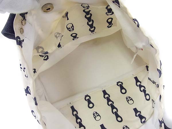 実際に弊社で買取させて頂いたlucien pellat-finet/ルシアンペラフィネ トートバッグ 総柄の画像 8枚目