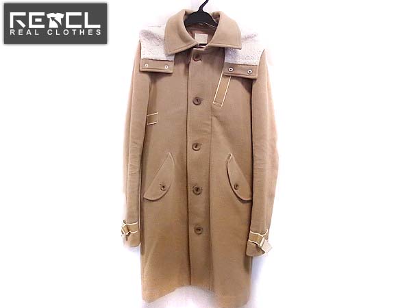実際に弊社で買取させて頂いたFACTOTUM/ファクトタム ロングコート カシミヤ混 ベージュ系 48