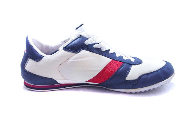 実際に弊社で買取させて頂いたLACOSTE/ラコステ ZEPHER PADDED SPM スニーカー 白紺赤/10.5の画像 2枚目