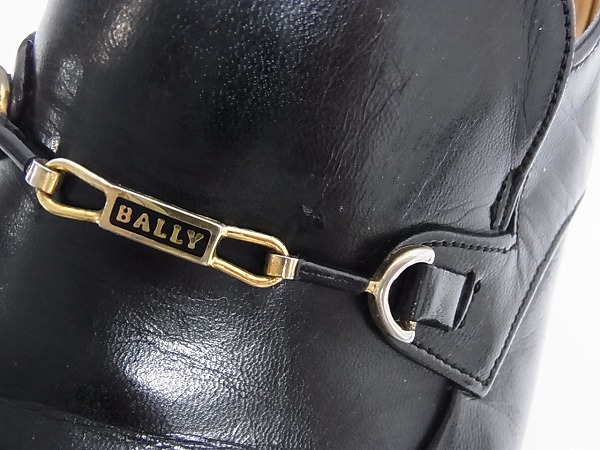 実際に弊社で買取させて頂いたBALLY/バリー レザー ビットローファー/シューズ 黒/7.5の画像 7枚目