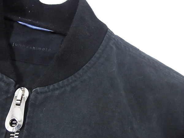 実際に弊社で買取させて頂いたJUNHASHIMOTO/ジュンハシモト MA-1 15SS 厚手ブルゾン 黒/3の画像 6枚目