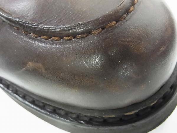 実際に弊社で買取させて頂いたParaboot/パラブーツ シャンボード レザーシューズ 茶/8.5の画像 8枚目