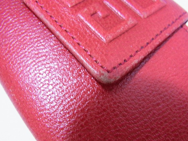 実際に弊社で買取させて頂いたGIVENCHY/ジバンシー 5連フックレザーキーケース レッドの画像 6枚目
