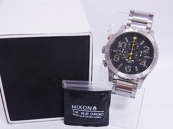 実際に弊社で買取させて頂いたニクソン THE 48-20 CHRONO 腕時計 クロノグラフ/メタルバンドの画像 6枚目